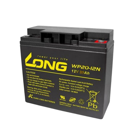 Long WP20-12NE, 12V, 20Ah Regulated Lead Acid Battery - FMTRD