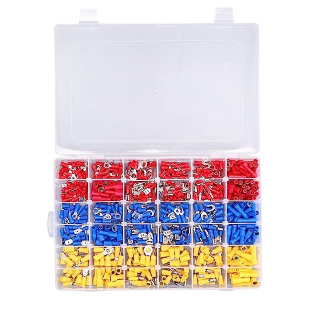 300-Piece Insulated Wire Connector Kit Set | Multicolor Assortment for ...
