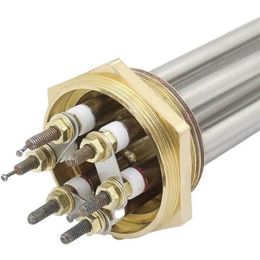 Water Heating Element 380V 9KW for water tank - 47mm thread tube 350mm - Tube Heater Resistance. - FMTRD