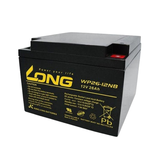 Long WP26-12NB, 12V 26Ah Rechargeable Lead Acid Battery - FMTRD