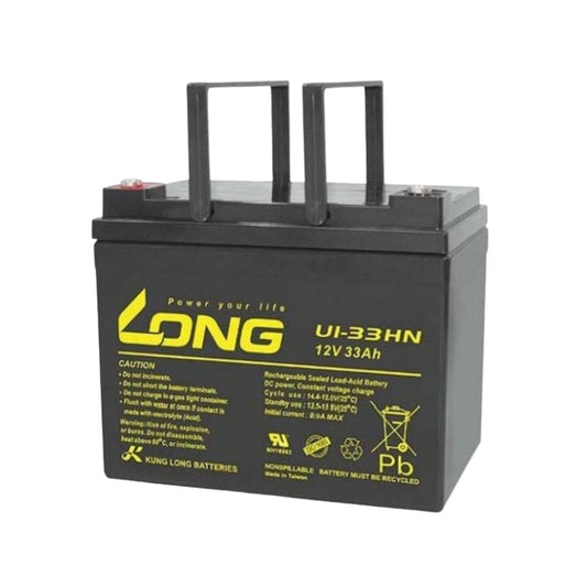 Long U1-33HN, 12v 33Ah Rechargeable Sealed Lead Acid Battery - FMTRD