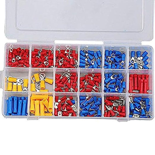 300-Piece Insulated Wire Connector Kit Set | Multicolor Assortment for Secure Electrical Connections - FMTRD