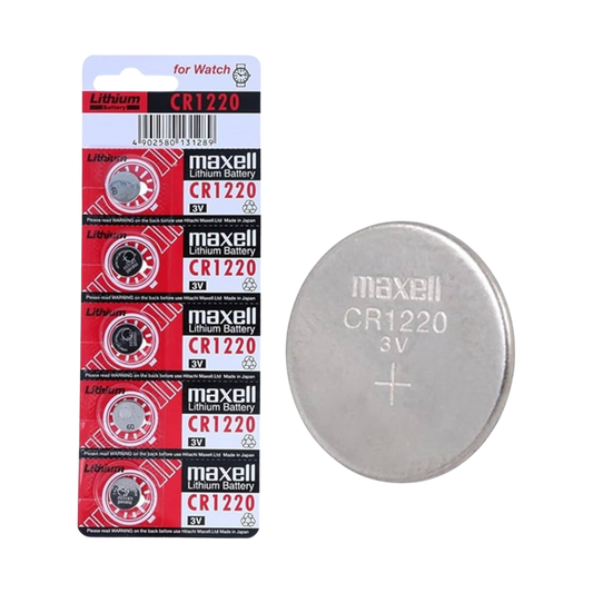 Maxell 3V CR1220 - Lithium Battery - Coin Cell