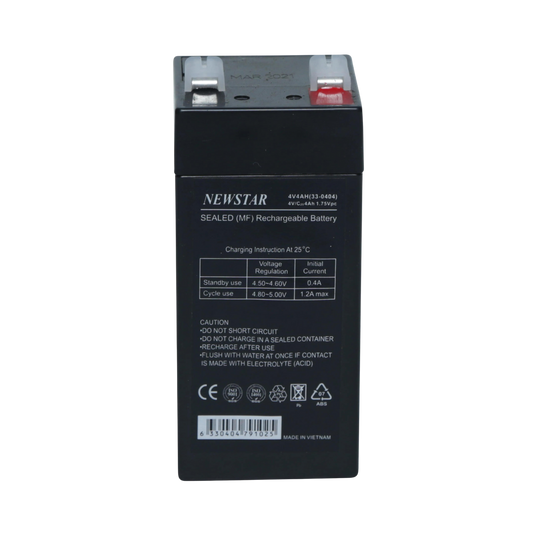 Newstar 4v-4A (33-0404) Lead acid Battery