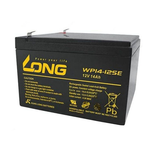 Long WP14-12SE, 12V, 14Ah Rechargeable Sealed Lead Acid Battery - FMTRD