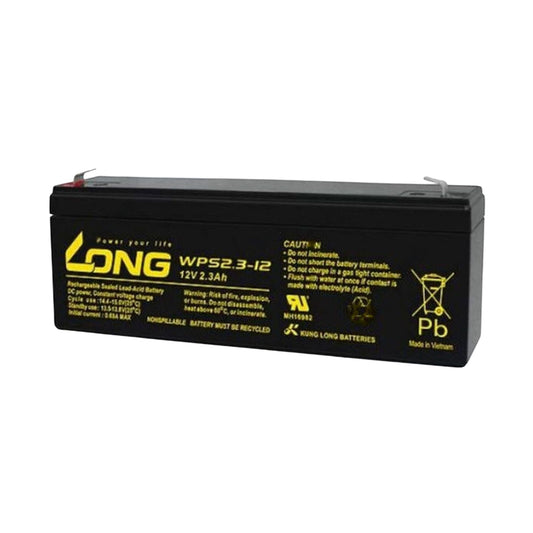 Long WPS2.3-12, 12V, 2.3Ah Rechargeable Sealed Lead Acid Battery - FMTRD