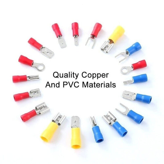 480-Piece Insulated Wire Connector Kit Set | Multicolor Assortment for Secure Electrical Connections - FMTRD